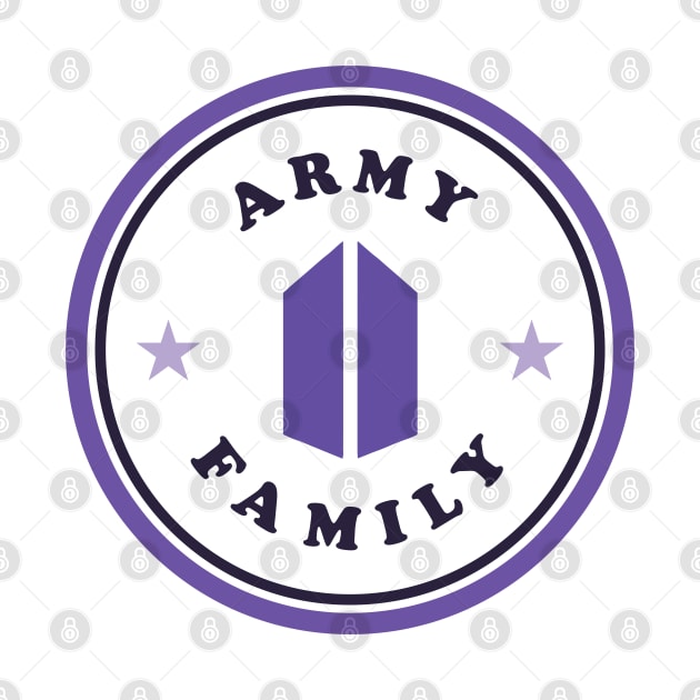 BTS ARMY family round logo by Oricca