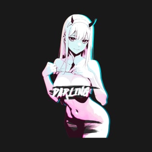 Darling #2 Ocean Bleach Zero Two Aesthetic Edit T-Shirt