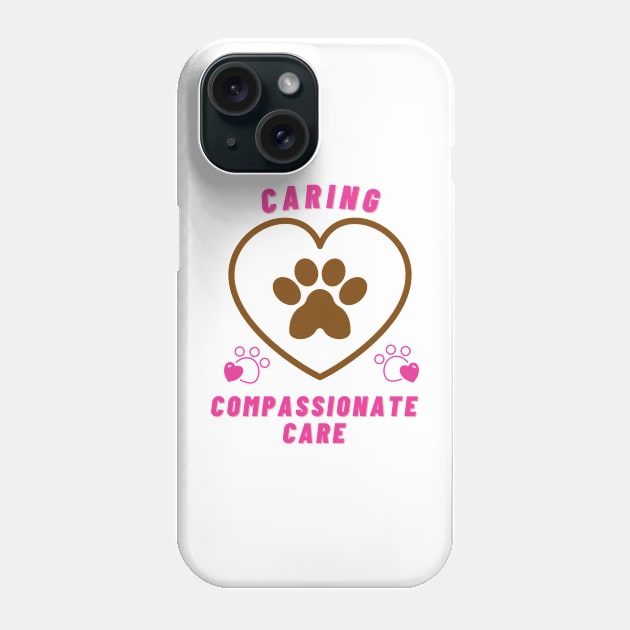 veterinary technician Phone Case by designfurry 