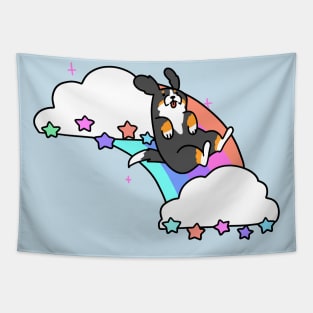 Rainbow Cloud Bernie Tapestry