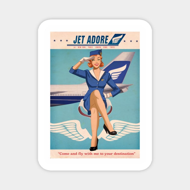 JET ADORE Magnet by DESPOP