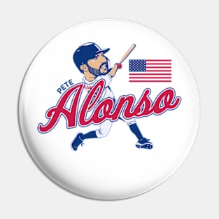 Pete Alonso US Caricature Pin