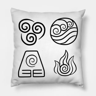 Elemental Symbols Pillow