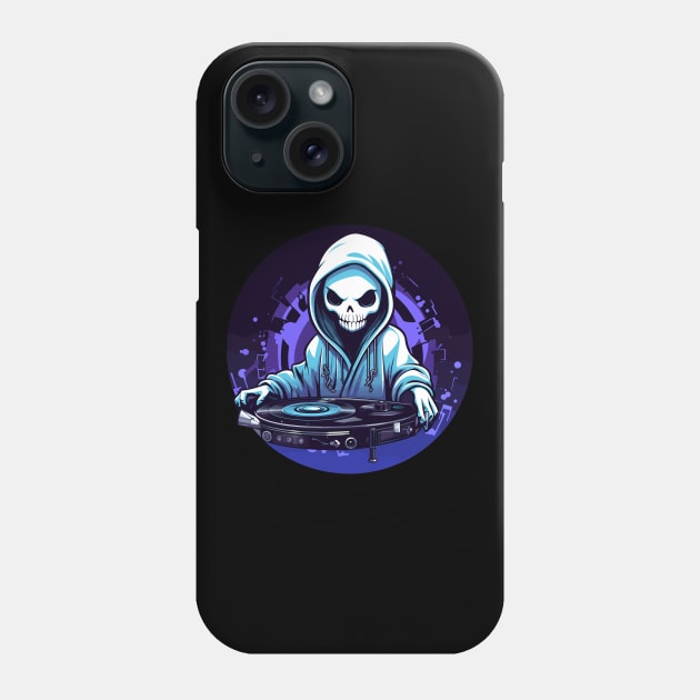 DJ Grim Reaper Cartoon Phone Case by pako-valor