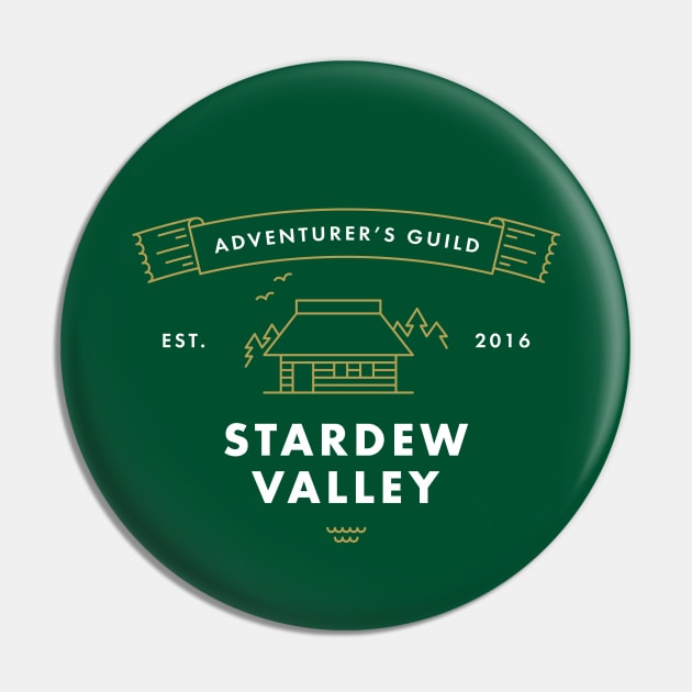 Stardew Valley Adventurer's Guild Pin by asirensong