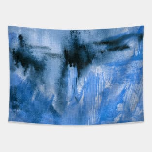 Abstract Oil Painting Classic Blue 12c15 Tapestry