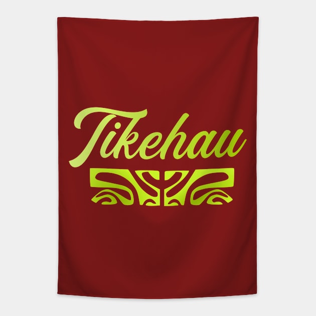 TIKEHAU (vert) Tapestry by Nesian TAHITI