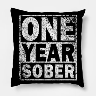 One Year Sober Pillow