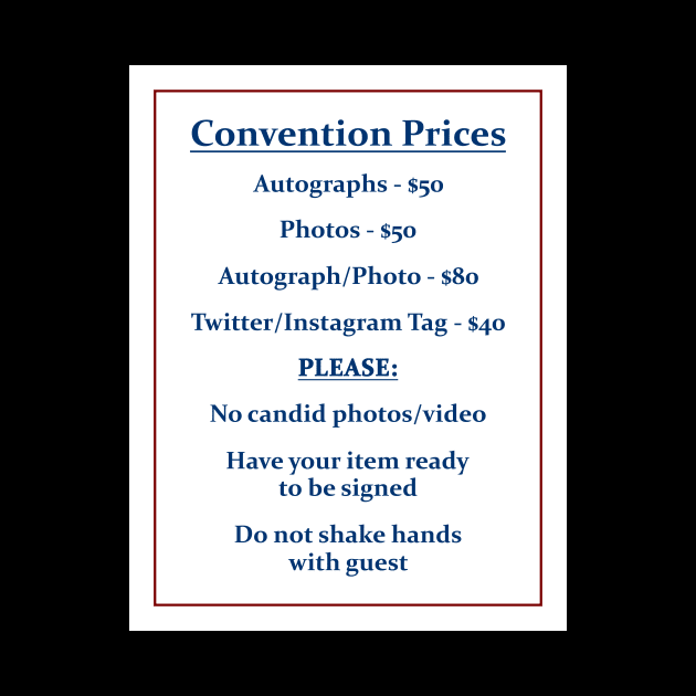 Convention Prices by GloopTrekker