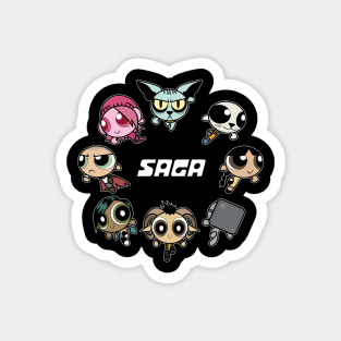 Saga Cartoon Mash Up Magnet