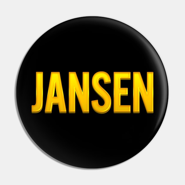 Jansen Family Name Pin by xesed