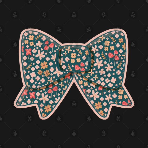 Holiday Christmas green bow graphic by RigaSutherland