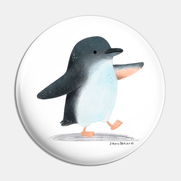 Blue Penguin Pin by julianamotzko