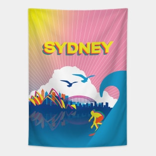 Psychedelic Sydney Sunset Tapestry