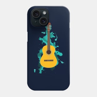 Classical Acoustic Guitar Natural Finish Phone Case