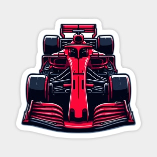 Red formula 1 car Magnet