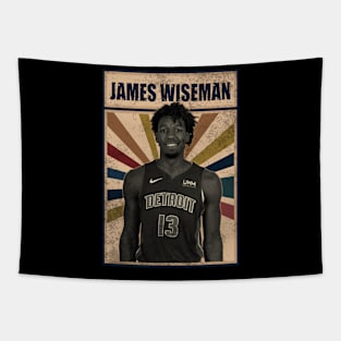 Detroit Pistons James Wiseman Tapestry