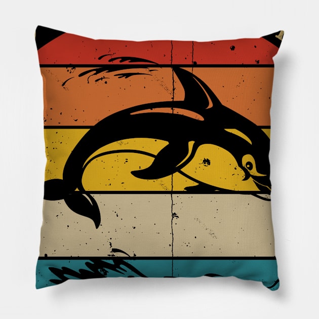 So Long And Thanks For All The Fish Pillow by Nichole Joan Fransis Pringle