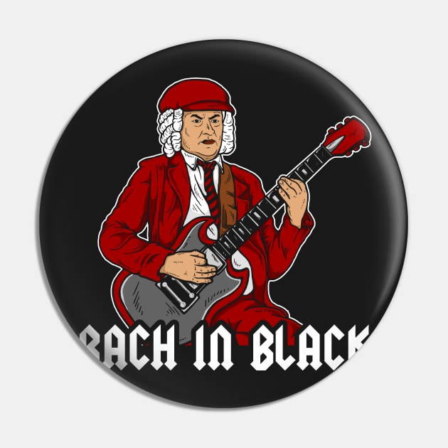 Bach In Black Pin by dumbshirts