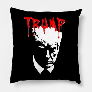 Trump mugshot RED Pillow