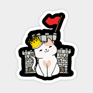 Funny persian cat is the king of the castle Magnet