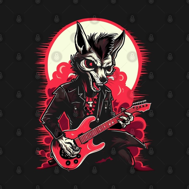 Rockabilly wolf by tatadonets