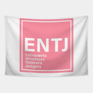 mbti ENTJ pink color Tapestry