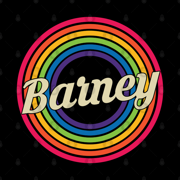 Barney - Retro Rainbow Style by MaydenArt