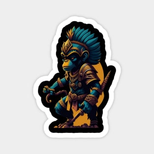 Monkey king of the woods Magnet