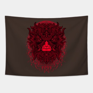 Red Monkey Tapestry