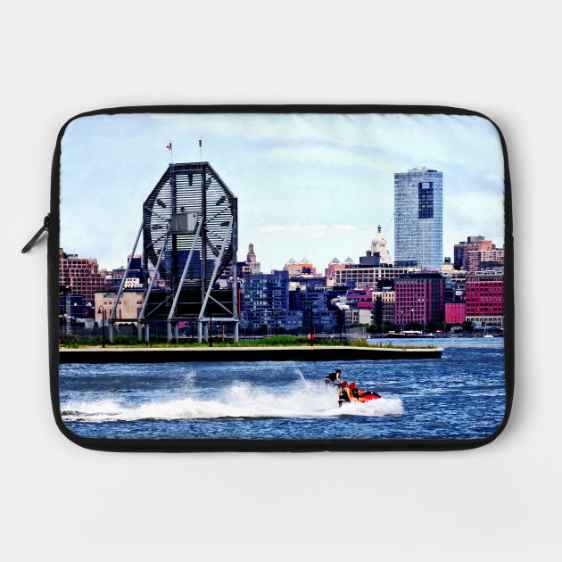 Jersey City NJ - Jet Skiing by Colgate Clock