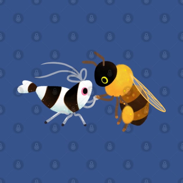 bee & bee shrimp by pikaole