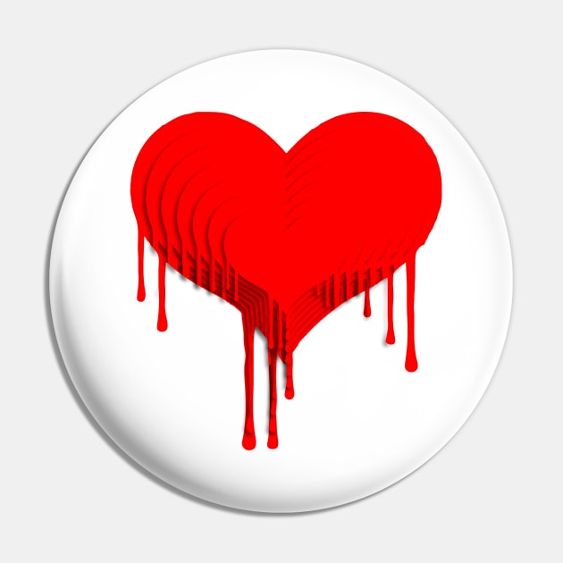 Bleeding Heart Pin by Nuletto