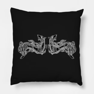 Ragnarok Wolves Viking Nordic Celtic Pillow