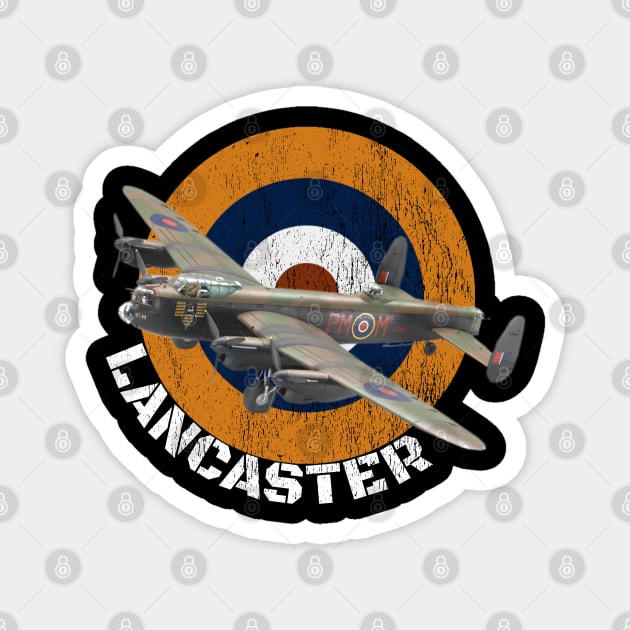 WW2 British Warplanes Lancaster Heavy Bomber Plane Spotting Magnet by F&L Design Co.