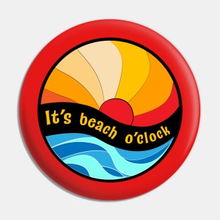 Beach o'clock Pin