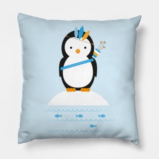 Brave penguin Pillow