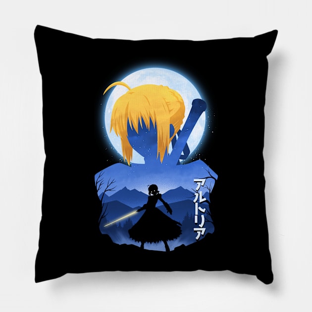 Saber Landscape Pillow by Arestration