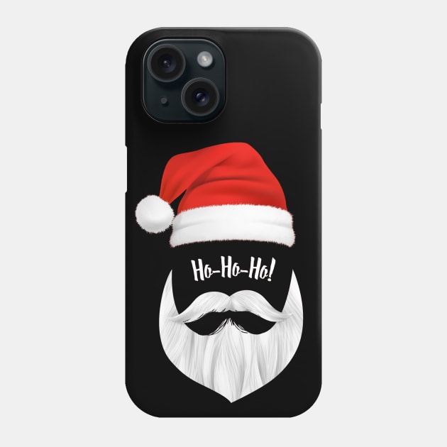 Santa Claus Christmas Mask, ho-ho-ho! Phone Case by stark.shop