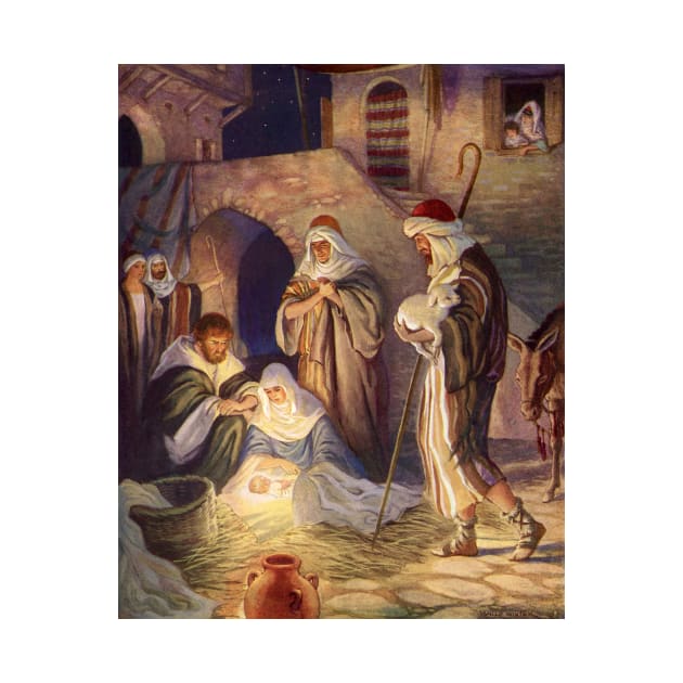 Vintage Christmas Nativity Scene by MasterpieceCafe