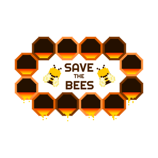 Save the Bees Dark Brown T-Shirt