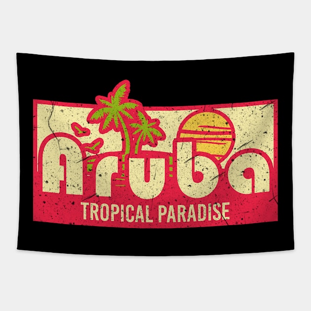 Aruba vacay Tapestry by SerenityByAlex