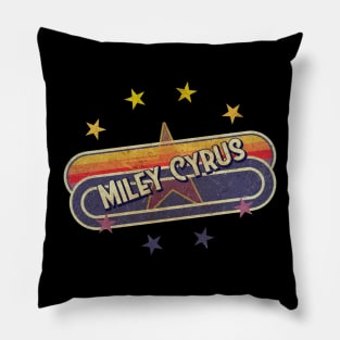 Miley Cyrus ElaCuteOfficeGirl Vintage Pillow