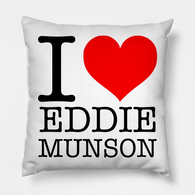 I ❤ Eddie Munson Pillow by thereader