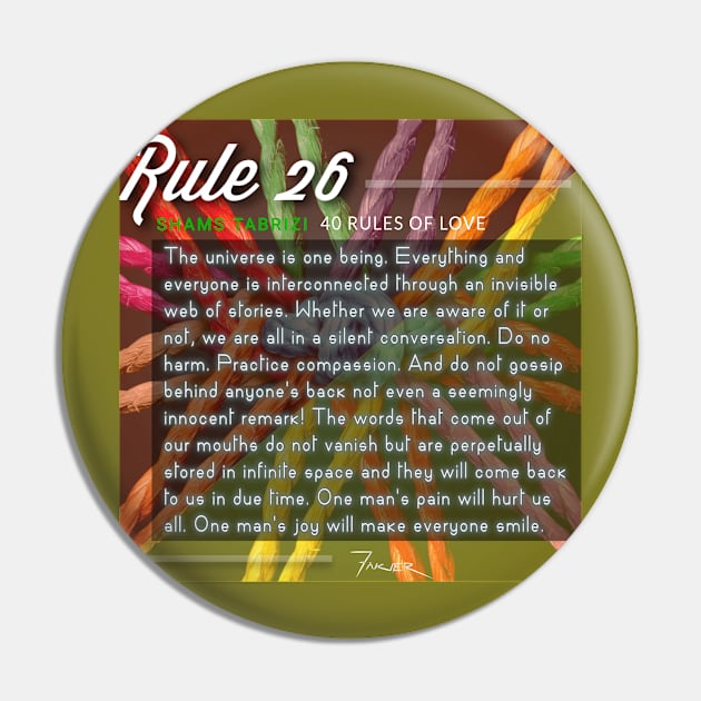 40 RULES OF LOVE - 26 Pin by Fitra Design