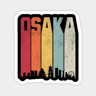 Osaka Vintage Skyline Magnet