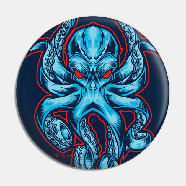 The Kraken Pin by vecturo