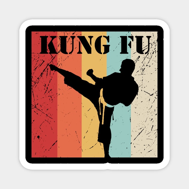 Kung Fu Vintage Retro Style Magnet by anupasi