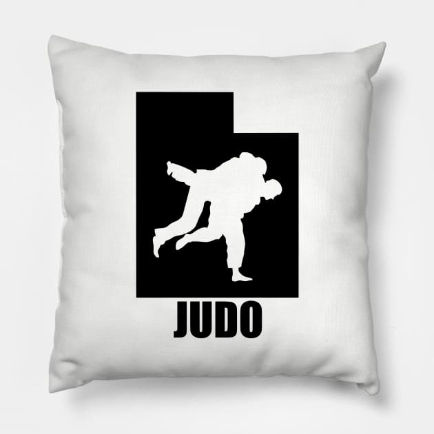Utah Judo (w/ Text) Pillow by Ruiz Combat Grappling