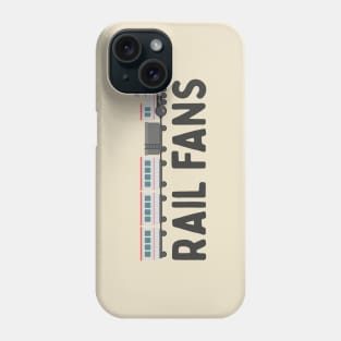 Rail fans typography Phone Case